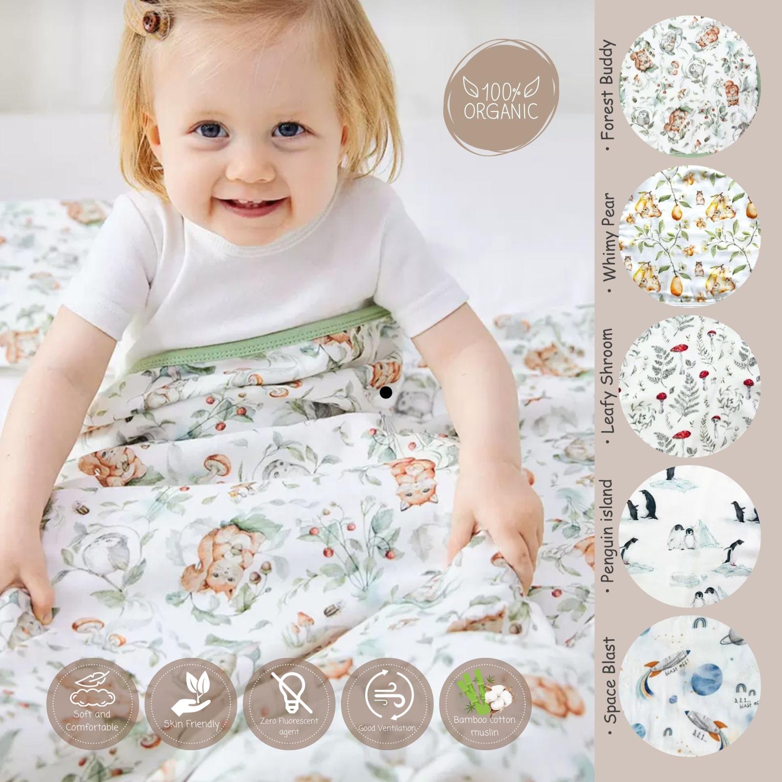 U:Baby Premium Soft Lavish Bamboo Cotton Muslin Blanket